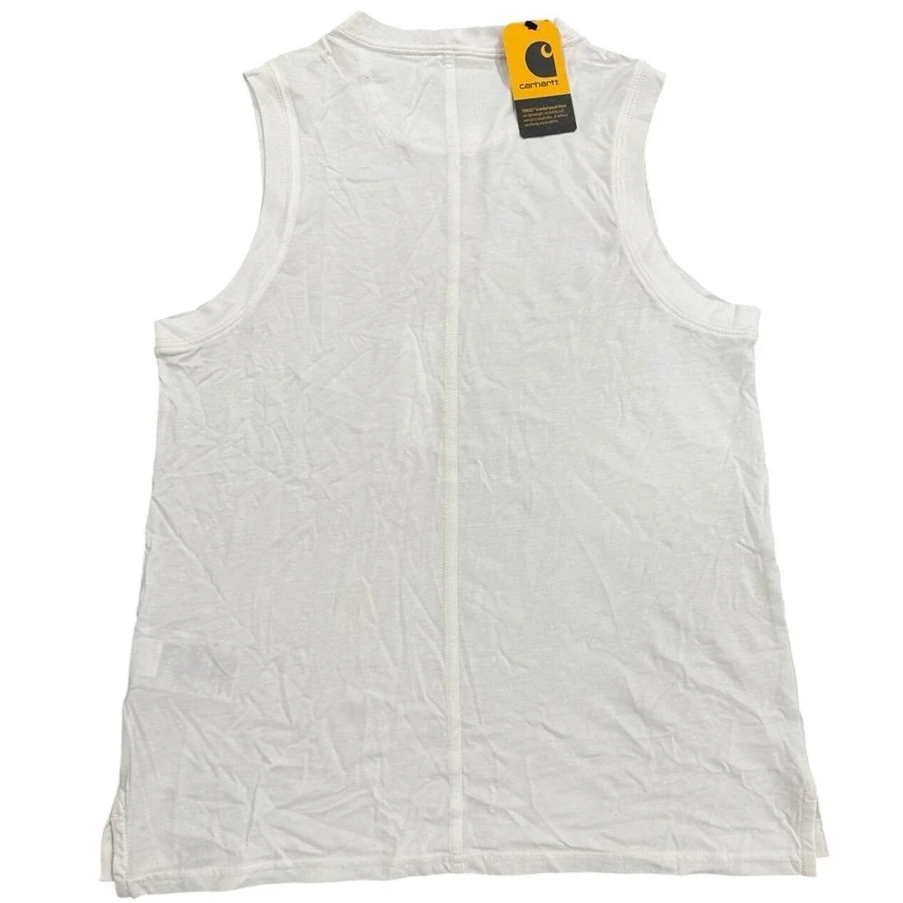Carhartt Women's‎ Relaxed Fit Sleeveless Tank White XS